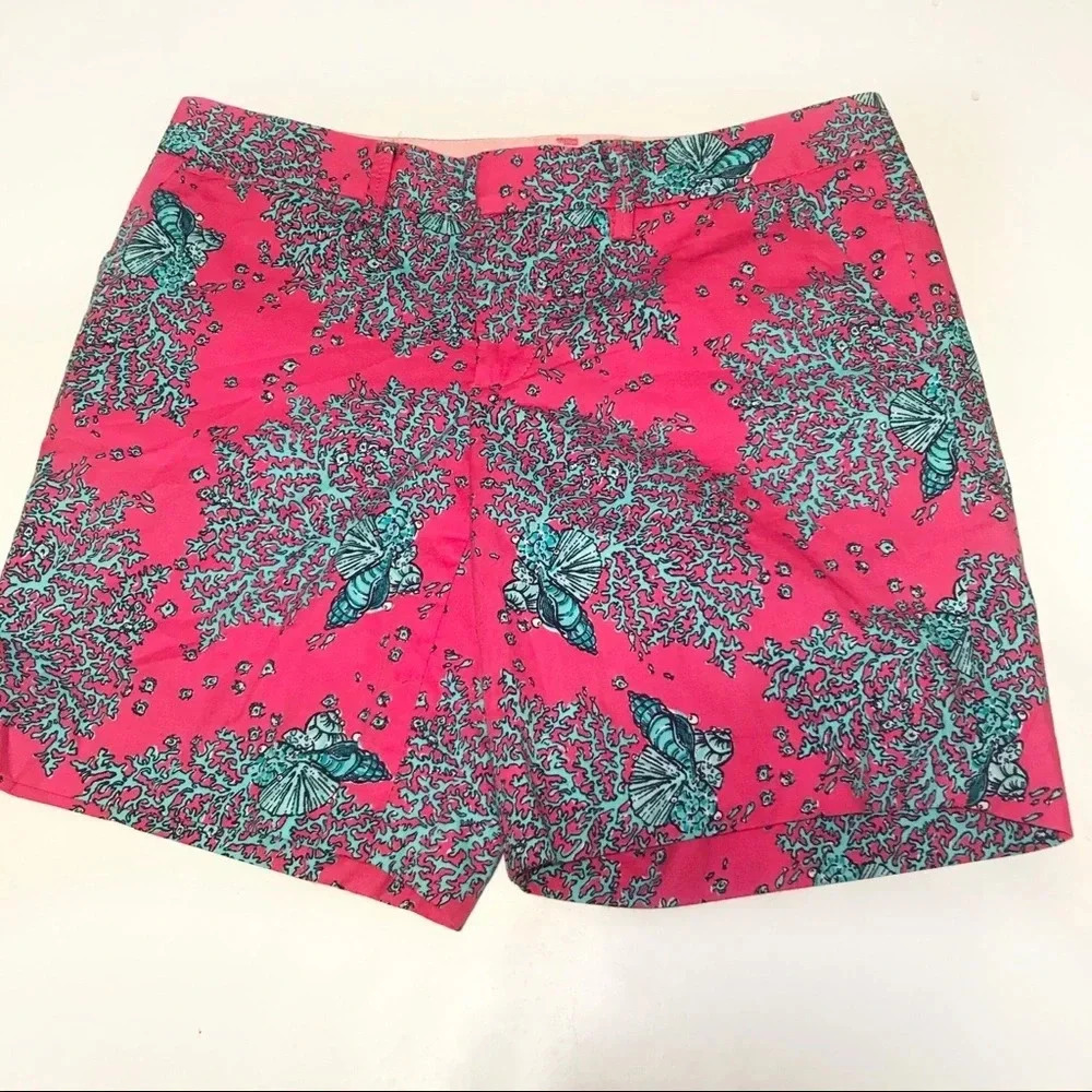 Lilly Pulitzer Avenue Shorts Mini Coral Cocktail